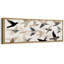 «Abstract Flying Birds» - Impression sur toile encadrée surdimensionnée-111653617-111653616