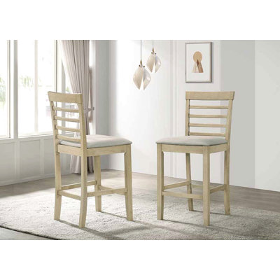 Counter Height 2Pc Dining Pub Height Chairs Dining Room Wooden Furniture