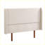 Lit plateforme moderne en bois de bambou sec de 12 pouces avec tête de lit tapissier de 48 po