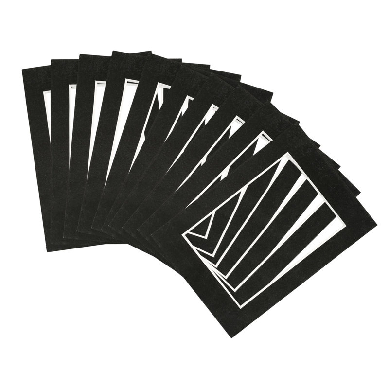 Nicola Spring - Picture Mounts, 18cm H x 12.5cm W x 0.5cm D, Black