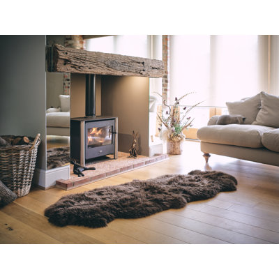 Solid Colour Sheepskin Shag 60cm X 180cm Area Rug