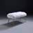 White And Gold Bench With Straight Legs-1155096990