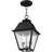 9in2 Light Outdoor Chain Lantern Pendant Fixture with Seeded Glass Shade-101230827