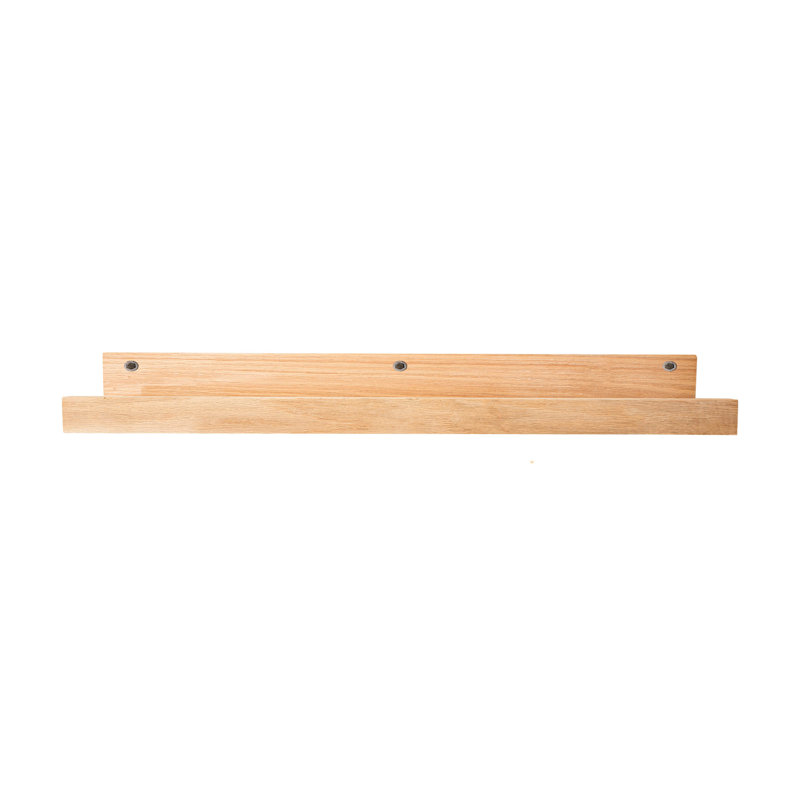 Rayne Large Solid Oak 3 Piece Lipped Shelves, 47x6x5