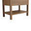 Base de meuble-lavabo simple 30 po Tiffy en brun avec lavabo
