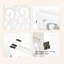 Barrière pour animaux 3 panneaux Ashfield & Harkness - Scroll - Blanc-692341492