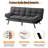 3-in-1 Convertible Futon Sofa Bed, Dual Armrest Styles, Heavy-Duty Compact Loveseat-1324285059