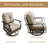 Denison 2-Person Outdoor Seating Group, Wicker Swivel Chairs with Cushions and Side Table-1941512133