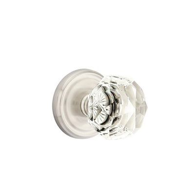 Passage Diamond Crystal Knob with Regular Rose