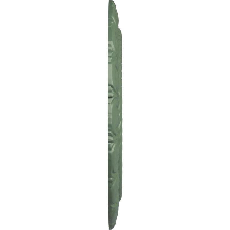 Médaillon de plafond Endurathane Claremont, DE 9 po x P 4 1/2 po x P 1/2 po (convient aux auvents jusqu'à 5 5/8 po), fini vert athénien peint à la main