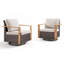 Ensemble de 2 chaises d'extérieur pivotantes avec coussins Korbin-237991579-237991582
