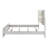 64-inch Eastern Panel Bed LED Headboard White-11200467