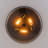 3-Light Gritty Coarse-grained Glass Bread-Shaded Flush Mount-837579369