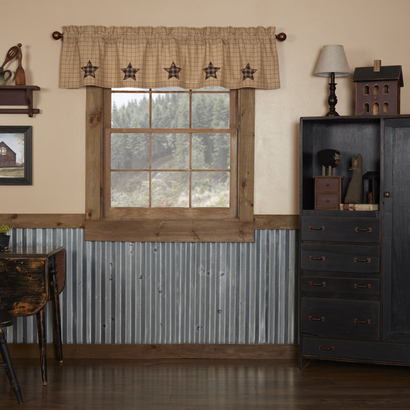 Alcantar Cotton Tailored Window Valance