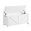 Banc de rangement - Rangement de vestibule blanc, découpe en U, espace de rangement spacieux, installation rapide-693634010