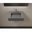 Lavabo de salle de bain mural en résine brillante 23,6 po x 19,6 po Badeloft WT-04-E-GGRY-138402993