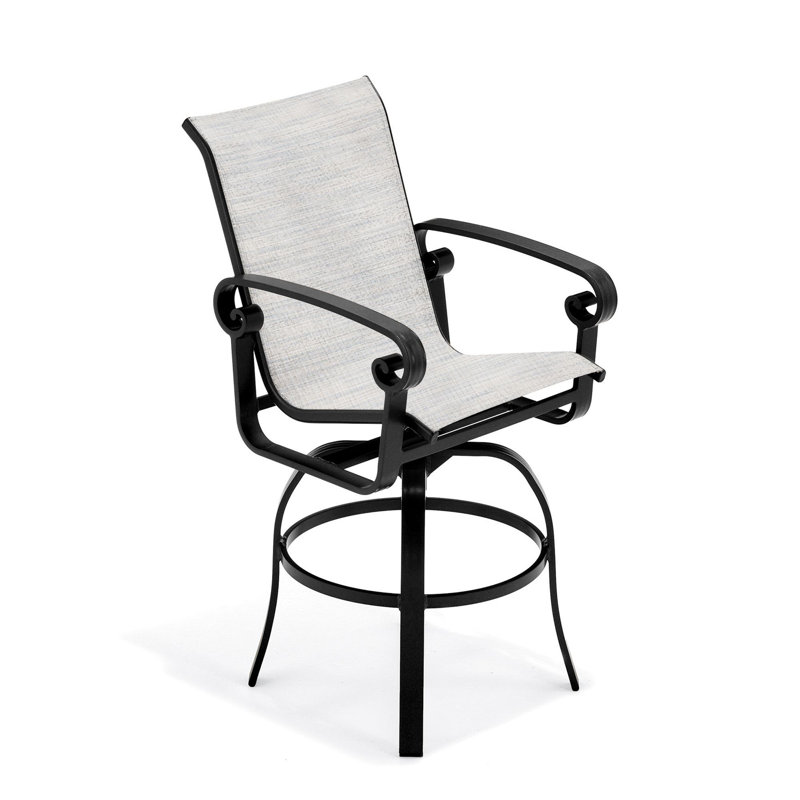 Tabouret de bar d'extérieur en aluminium 29 po Palazzo Sling