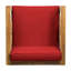Siège club en bois de style Mid-Century avec rembourrage d'eau, 31,04 po x 26,21 po, 41,72 lb