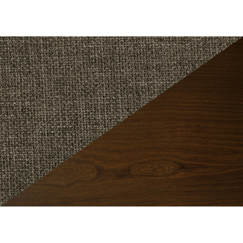 De 2 chaises de salle à manger contemporaines, 32 po de hauteur, noyer foncé, pour cuisine Modern Tall 2, siège en tissu