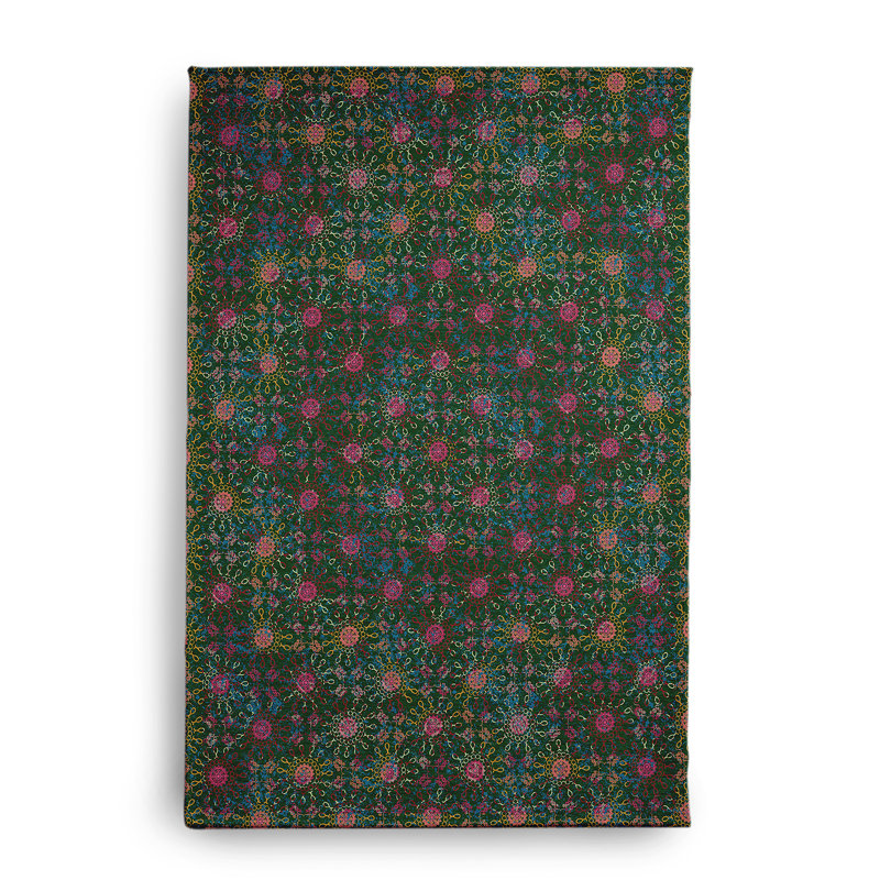 Tapis intérieur / extérieur en chenille tissé à la machine - vert, Rectangle 2 pi x 3 pi