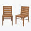 Ensemble de chaises d'extérieur en bois d'acacia (ensemble de 2)