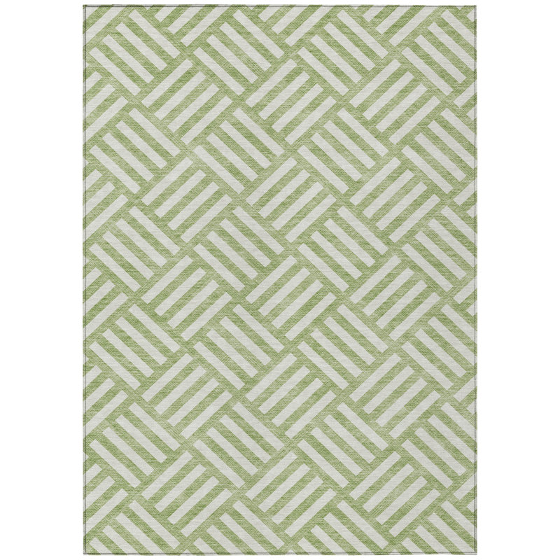 Loreen Flatweave Geometric Indoor / Outdoor Rug, Rectangle 9' x 12'