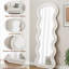 Miroir mural en flanelle pleine longueur Wave