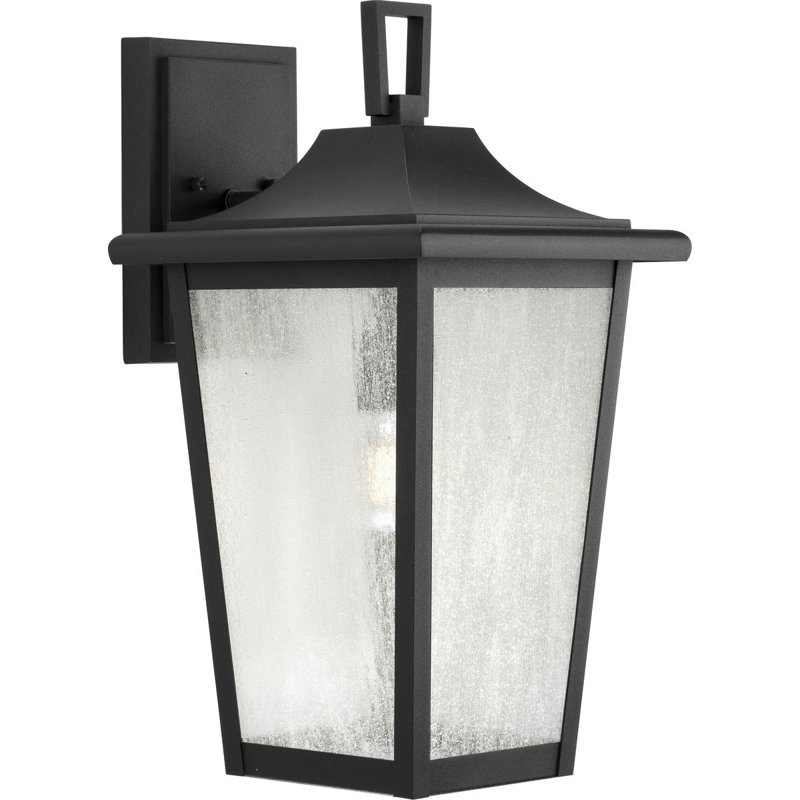 Lanterne murale d'extérieur 1 lumière Tyngsborough, Noir texturé, H 18,9 po x l 10 po x P 11,8 po