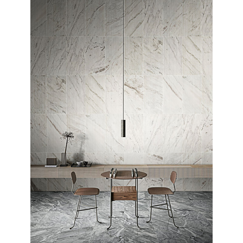 3D Fluted Marble Tile,1 box 4 pcs