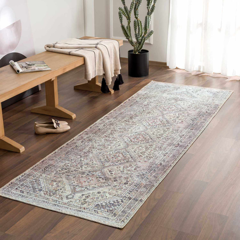 Lunagrace Washable Oriental Indoor Rug, Rectangle 7'10" x 10'2"