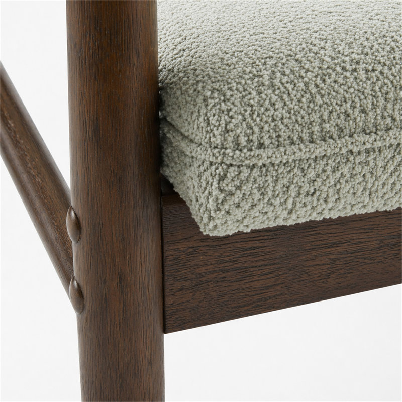 Causeuse Boucle, Boucle - vert clair, Noyer