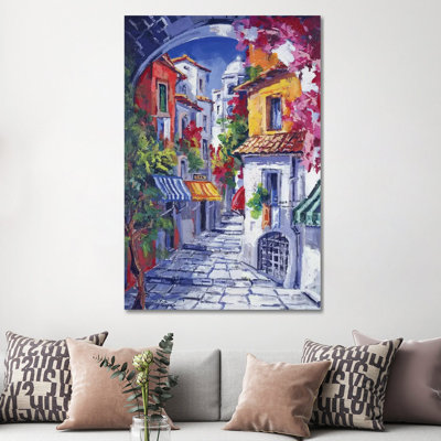 Vicolo Caratteristico 1 Piece Wrapped Canvas Painting