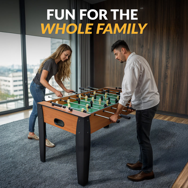 Hurricane 54'' Light Cherry MDF Foosball Table