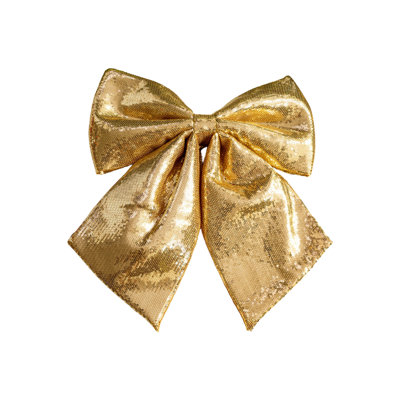 Christmas Sequined Bow Glitter Bow Ties Christmas Tree Accessories Wreath Decoration Door And Window Hangings Party Decorations