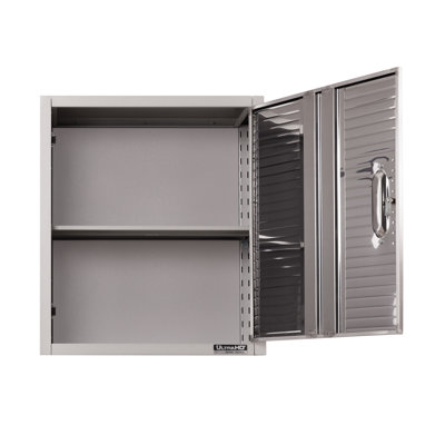Seville Classics UltraHD Single Door Wall Cabinet, 24" W x 12" D x 28" H