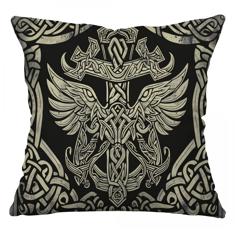 Celtic Throw Pillow, Symbol Twill Pillows, Square 18"