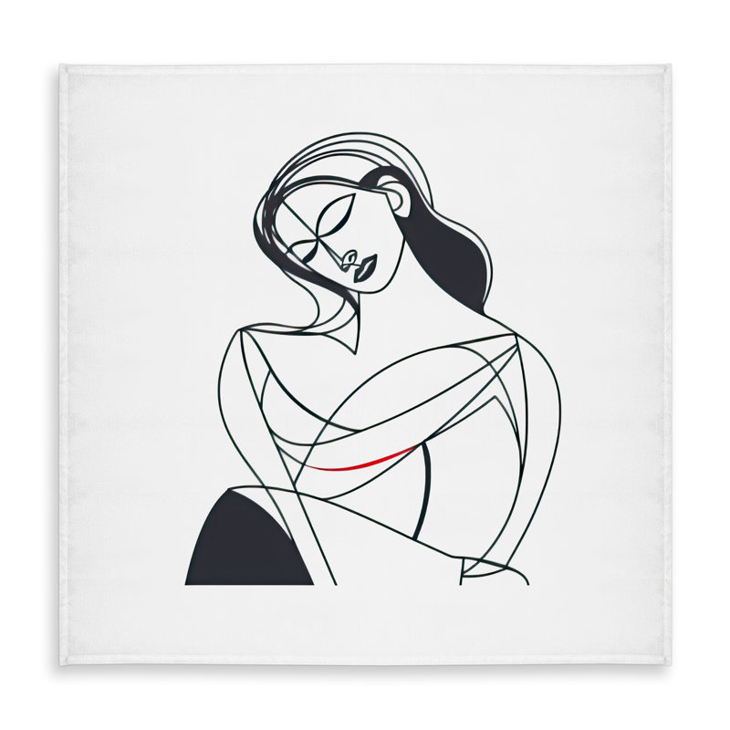 A Mother's Love White Abstract Tablecloth | Indoor/Outdoor Decor