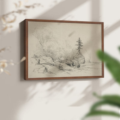 Vintage Sketch Work-LXV -Framed Print - Restickable