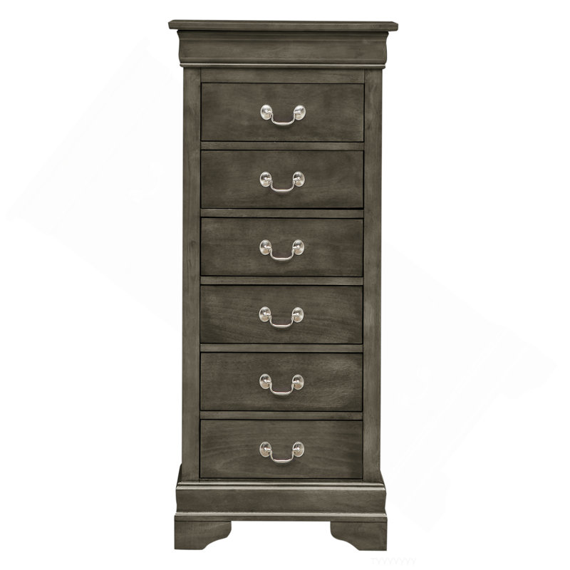 Commode à linge Louis Phillipe, gris, Gris