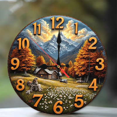 Horloge serpent colorée