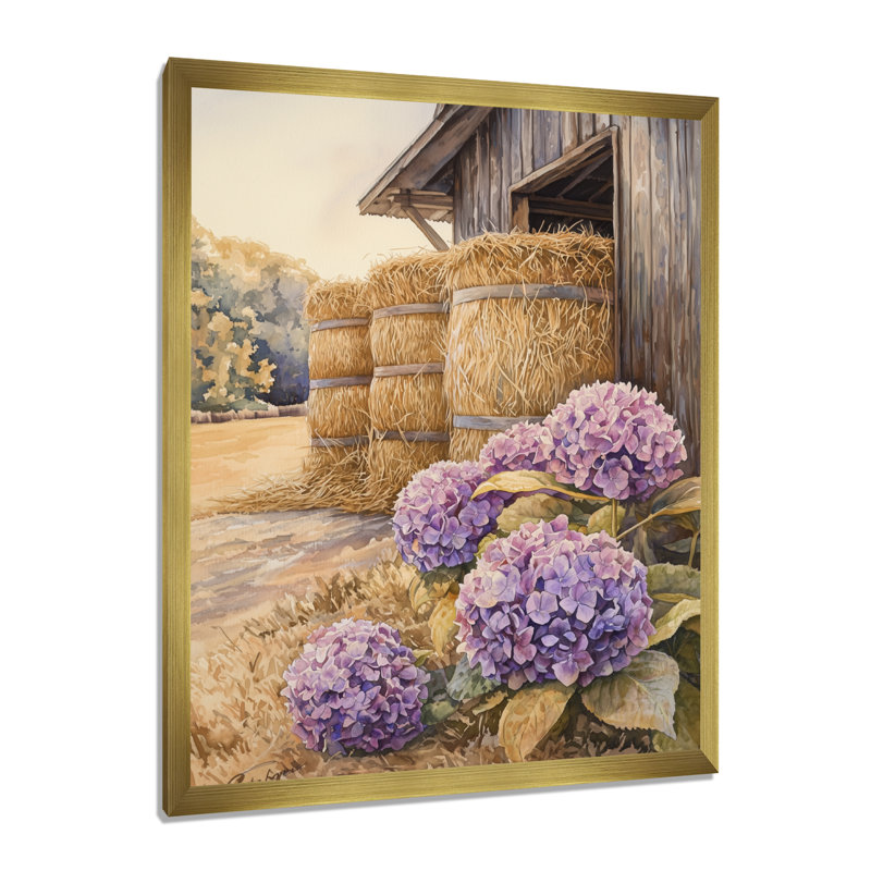 Isairis - impressions murales florales, H 40 po x l 30 po, Reproduction encadrée d'une seule photo, Doré