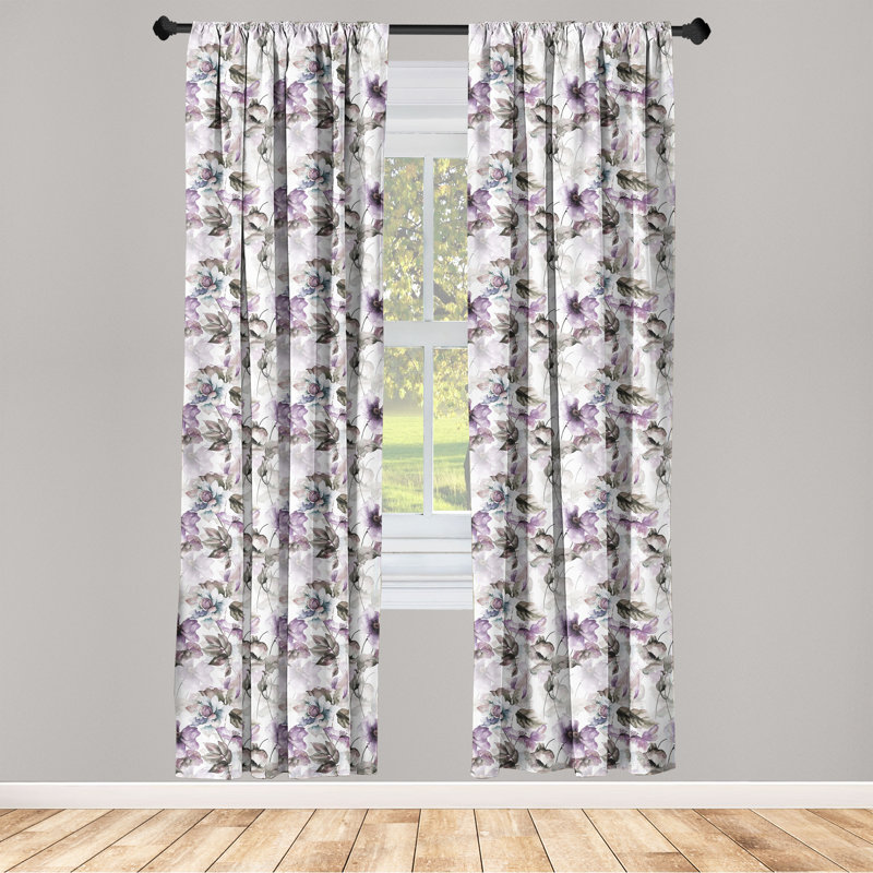 Semi Sheer Curtain Pair, 56" W x 63" H