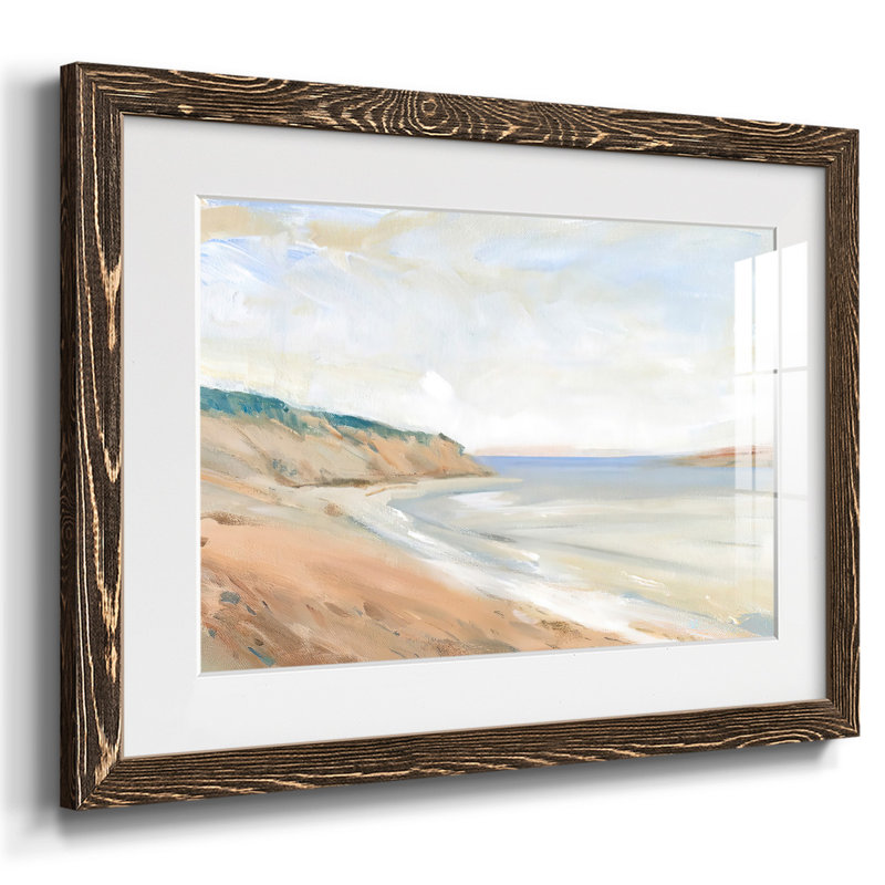 Étude de rivage I, Blanc, Noyer, H 22 po x l 32 po x P 1,5 po