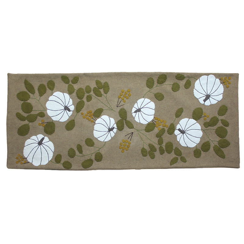 Rosalind Wheeler White Pumpkin Table Runner