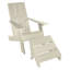 Chaise Adirondack en plastique avec repose-pieds Byrnes-1849190215