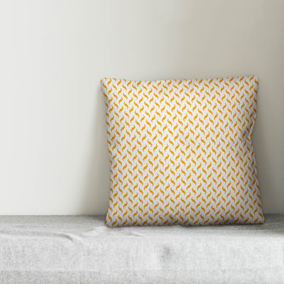 Zig Zag Square Throw Pillow