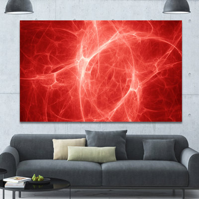 " Bright Lightning On Red Sky "
