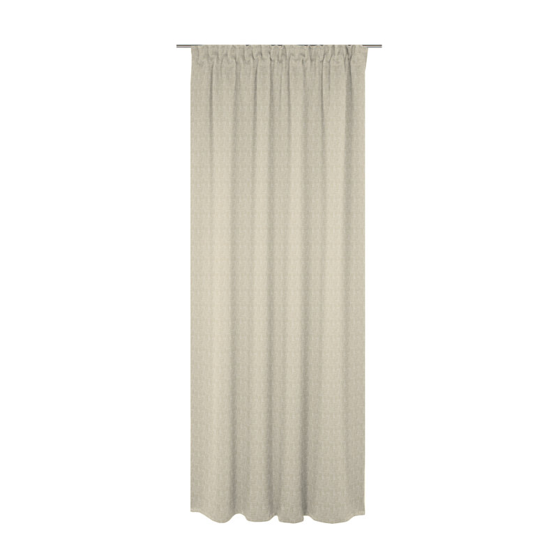 Wiessee Cotton Blend Room Darkening Curtain Single Panel, 150cm Width x 315cm Drop