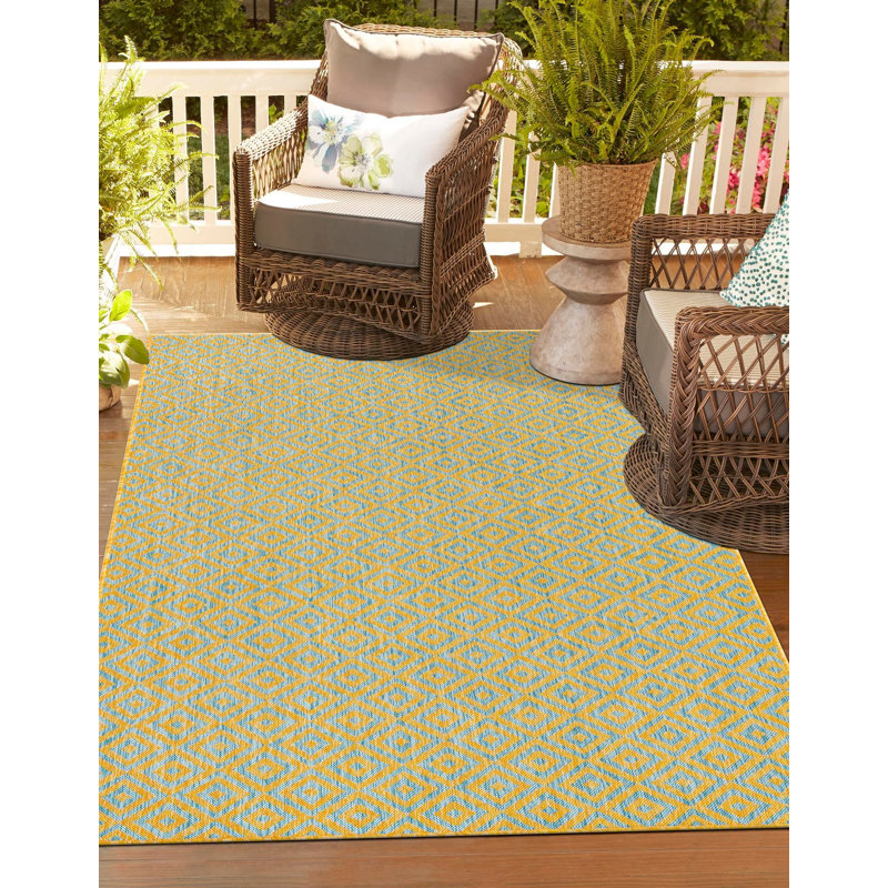Jill Zarin Costa Rica Outdoor Rug, Rectangle 5'3" x 8'