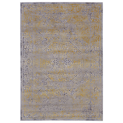 Tapis oriental doré / sable